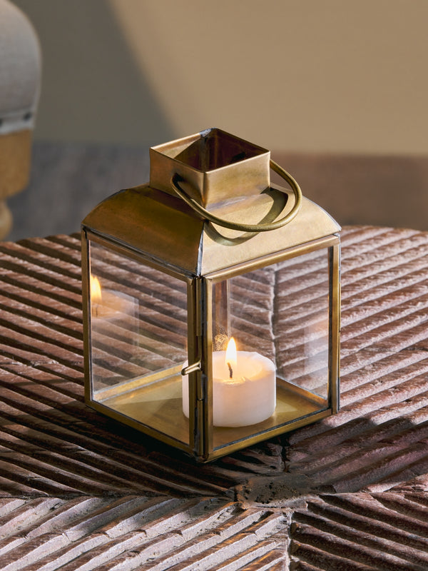 Yarah Mini Brass Lantern