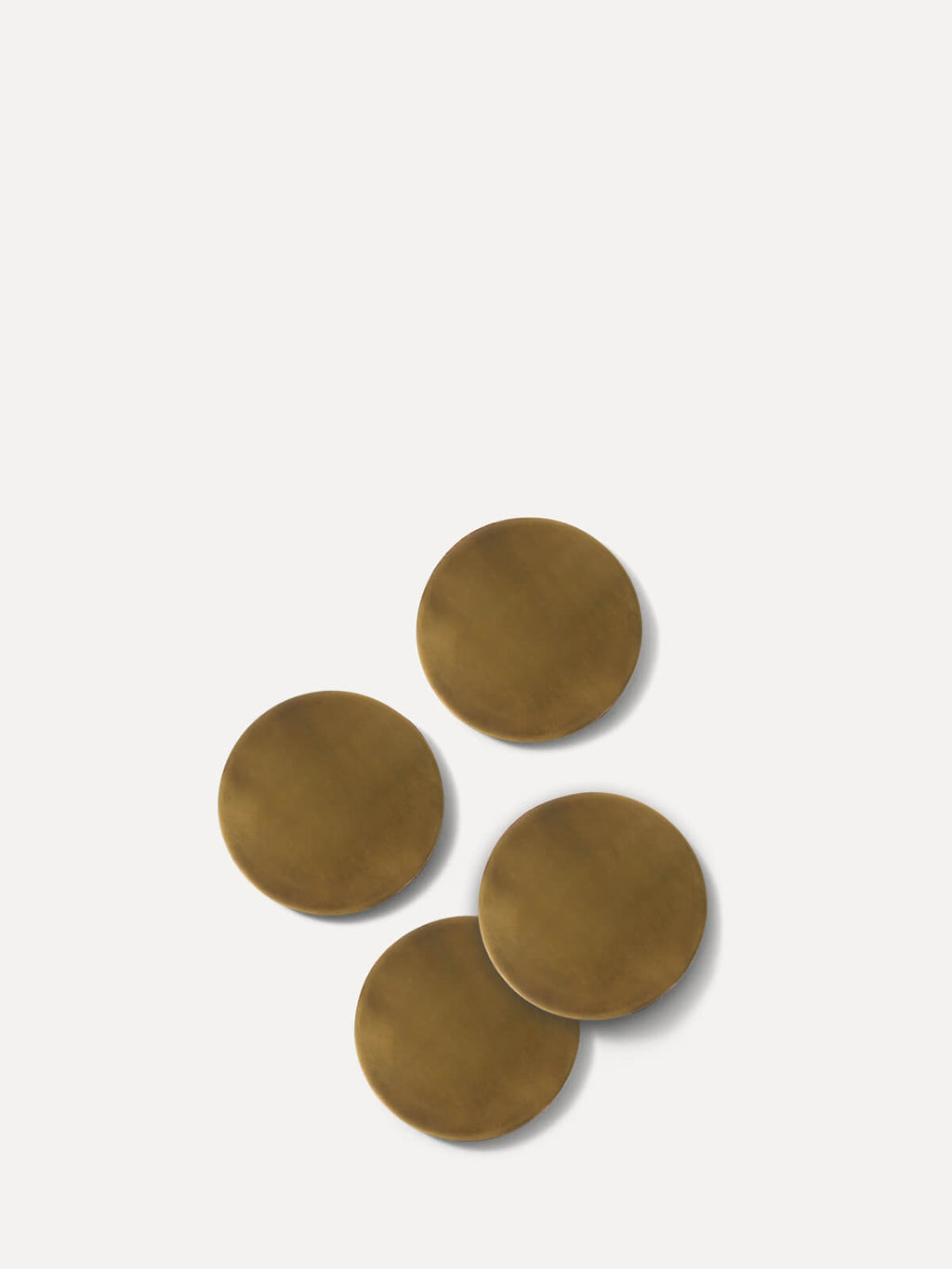 Circa Marble Brass Coasters 10cm Set of 4 – Habitania