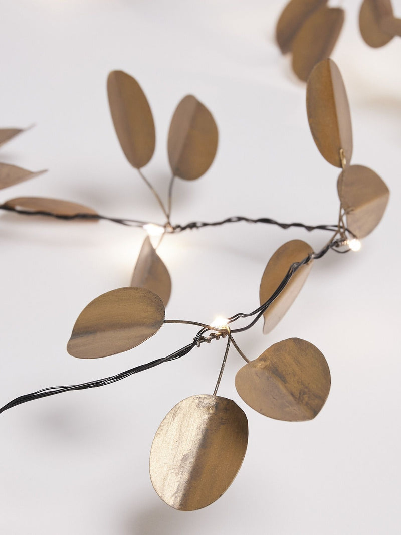 Gold Eucalyptus Fairy Lights