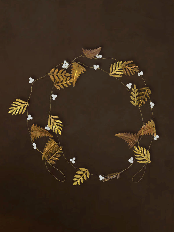 Golden Fern Leaf Garland