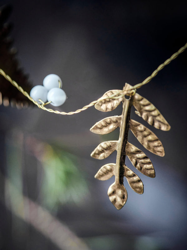 Golden Fern Leaf Garland