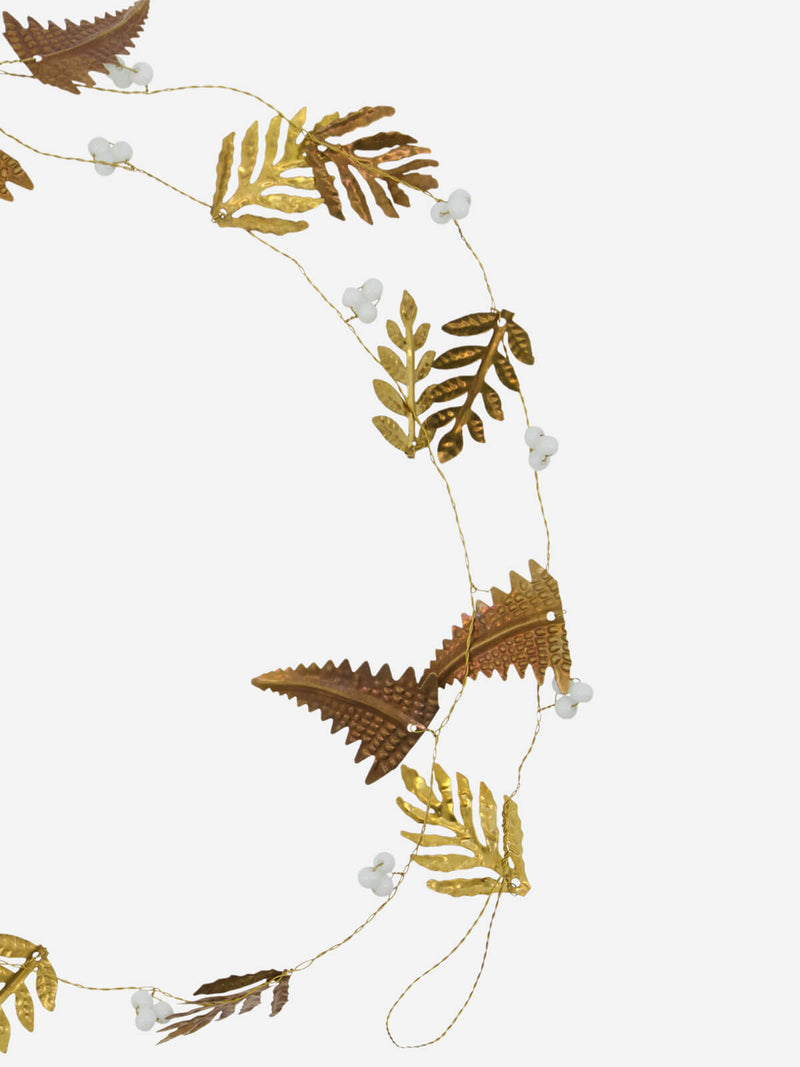 Golden Fern Leaf Garland