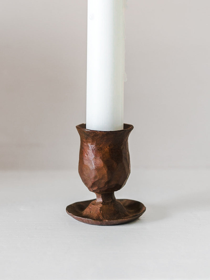 Forged Tulip Candle Holder