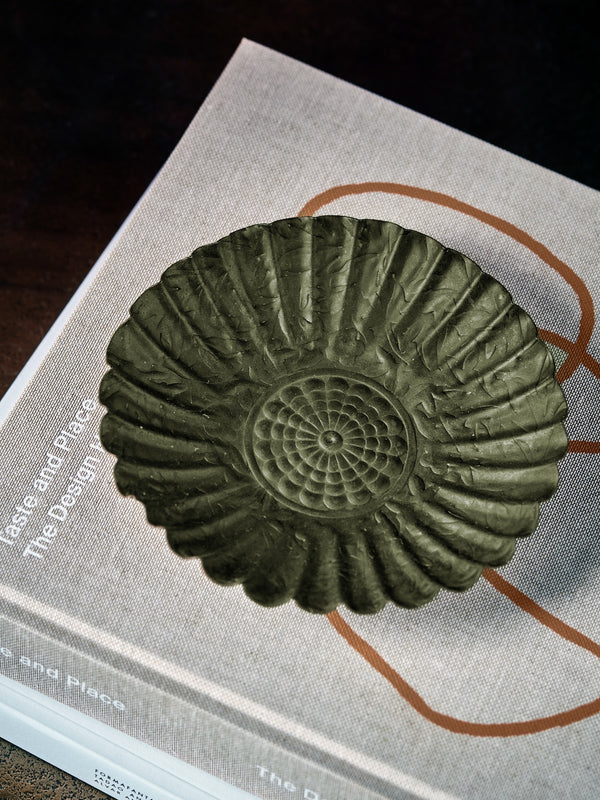 Aruna Decorative Plate Dark Verdigris