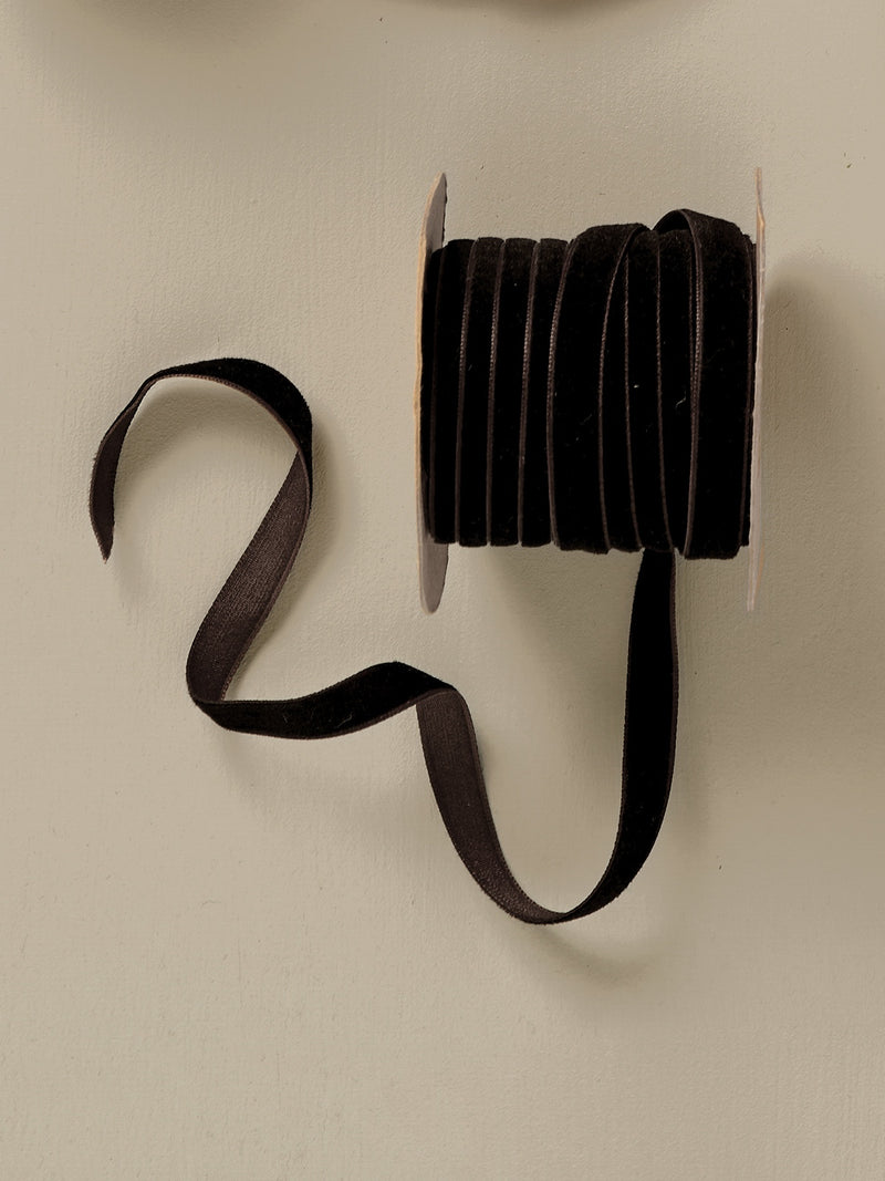 Dark Mocca Velvet Ribbon 10m