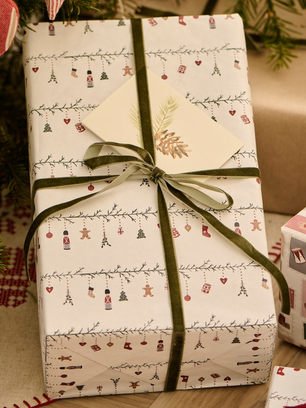 Moss Green Velvet Ribbon 10m