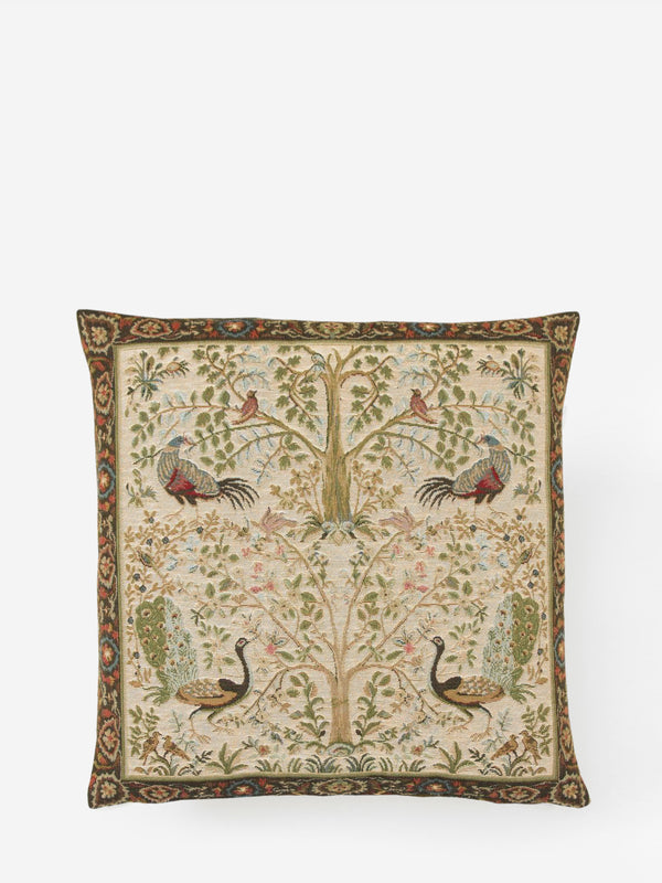 William Morris Tapestry Cushion Birds & Trees 18"