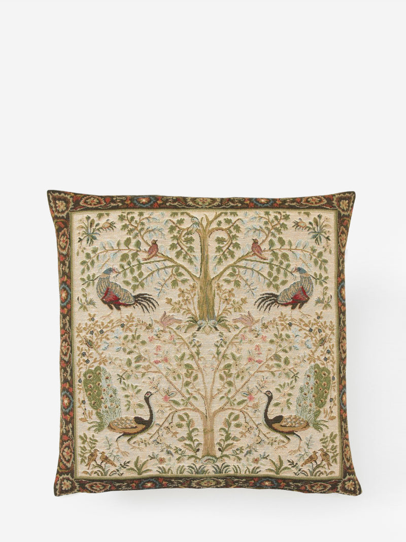 William Morris Tapestry Cushion Birds & Trees 18"