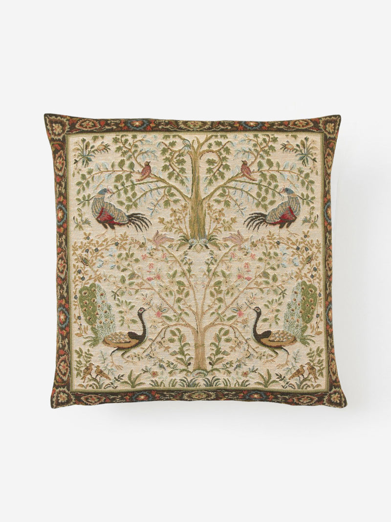 William Morris Tapestry Cushion Birds & Trees 18"