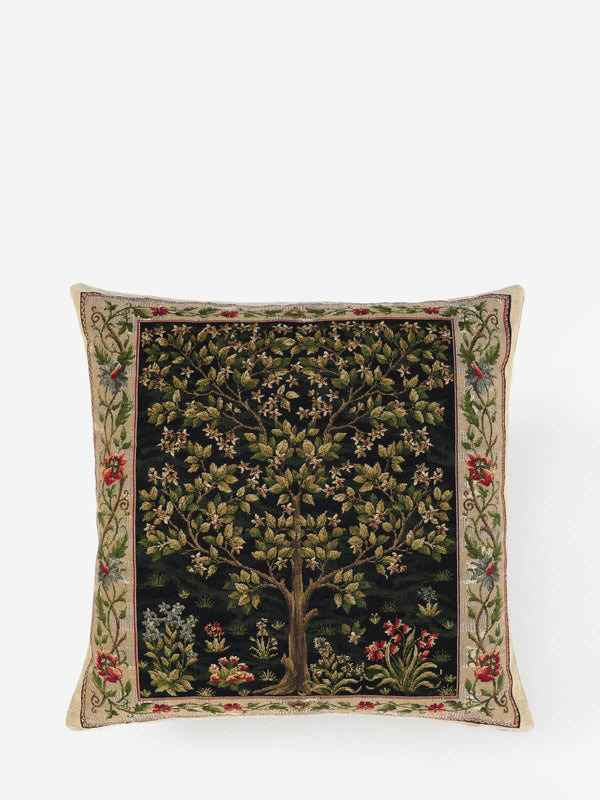 William Morris Tree of Life Midnight Tapestry Cushion