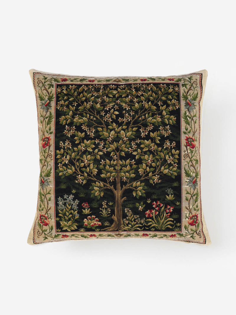 William Morris Tree of Life Midnight Tapestry Cushion