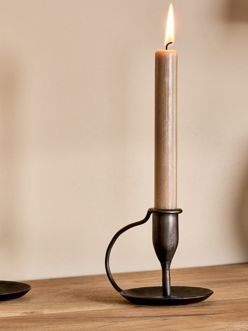 Thurle Candlestick Antique Black