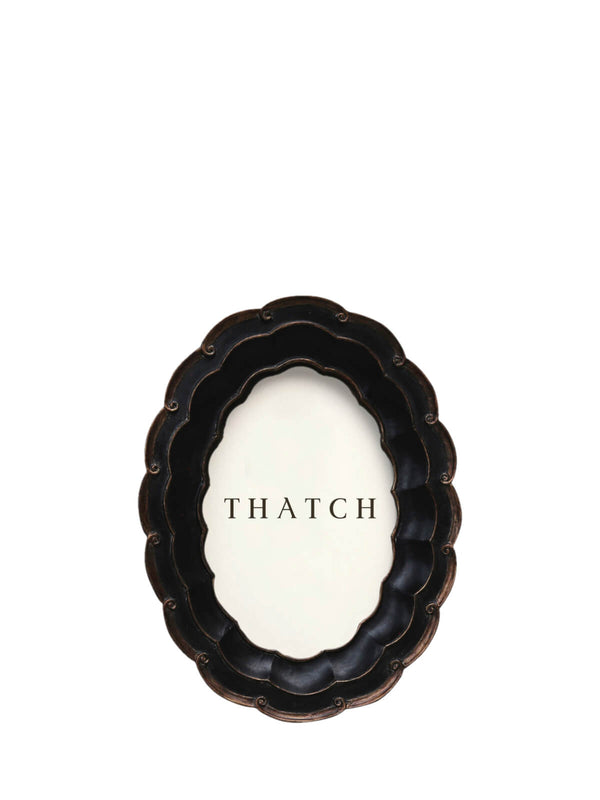 Antique Black Oval Frame
