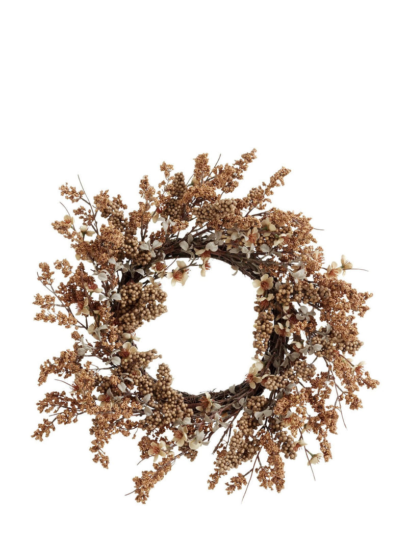 Berry Cluster Wreath Brown