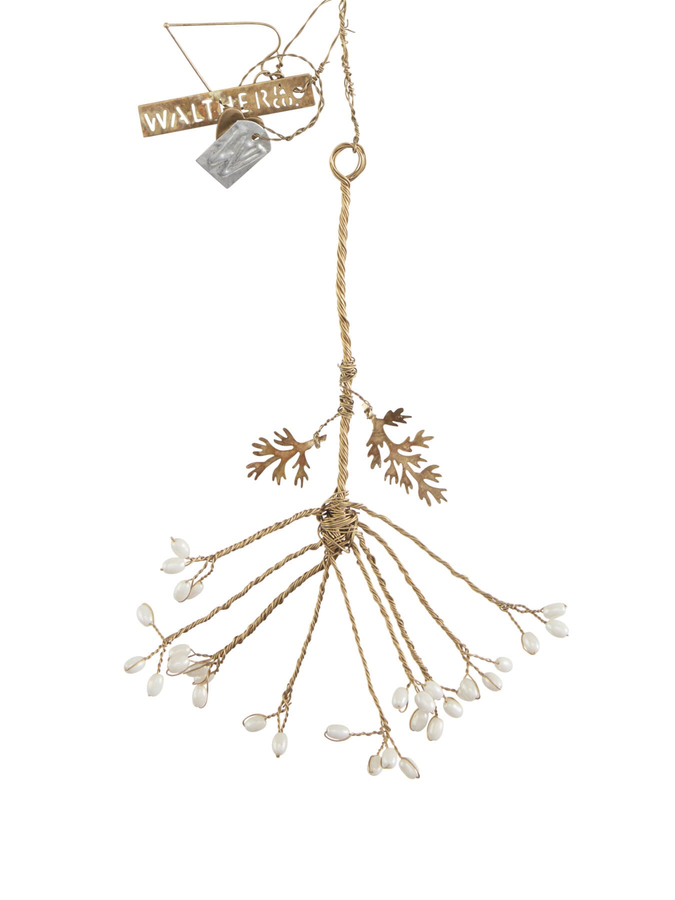 Walther&co gold beaded flower branch main image 0
