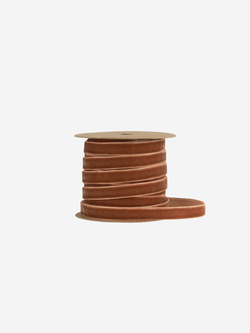 Cinnamon Velvet Ribbon