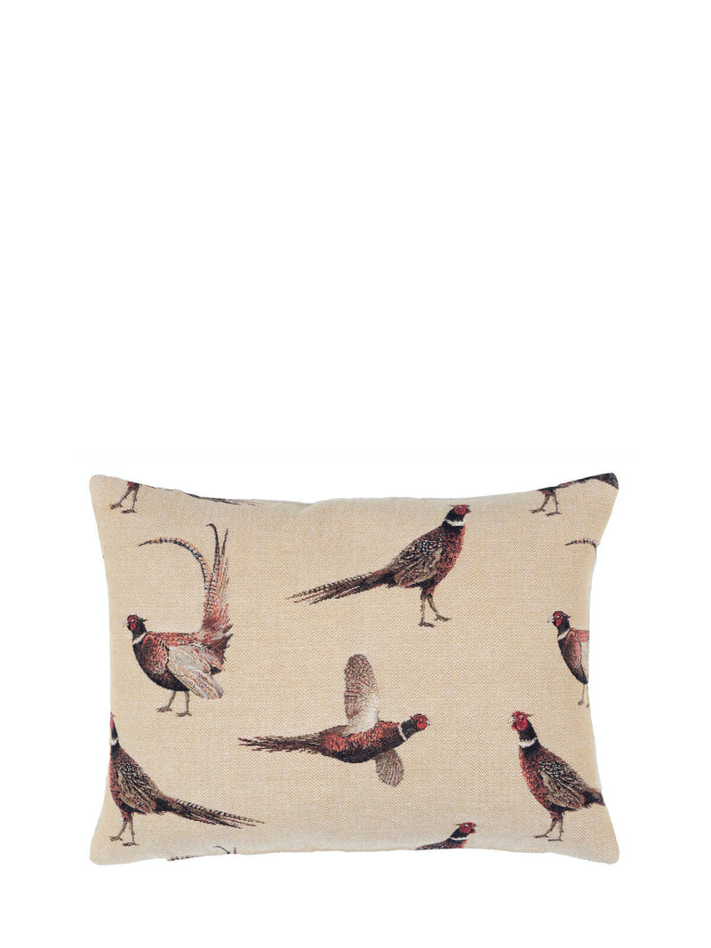 Country Pheasants Oblong Tapestry Cushion