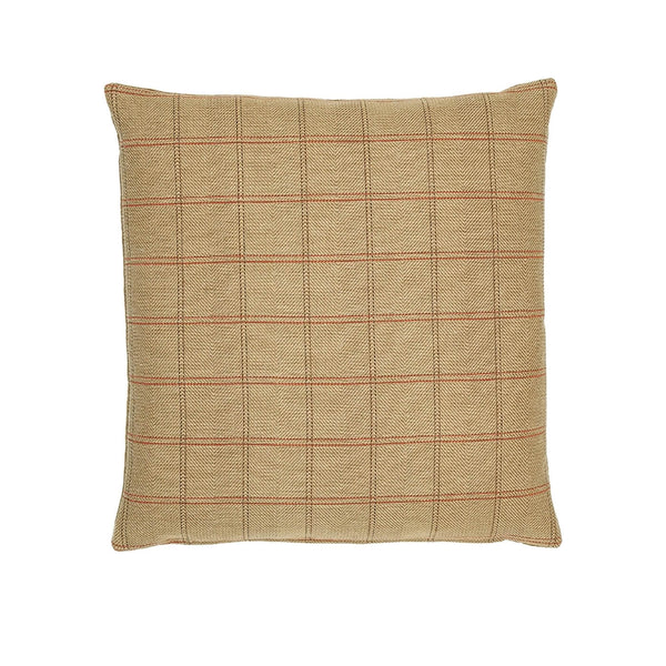 Country Plaid Tapestry Square Cushion