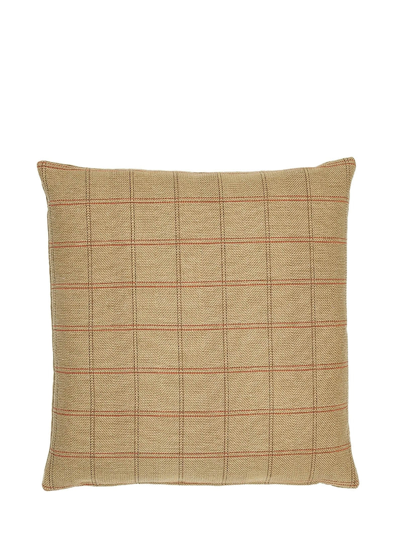 Country Plaid Tapestry Square Cushion