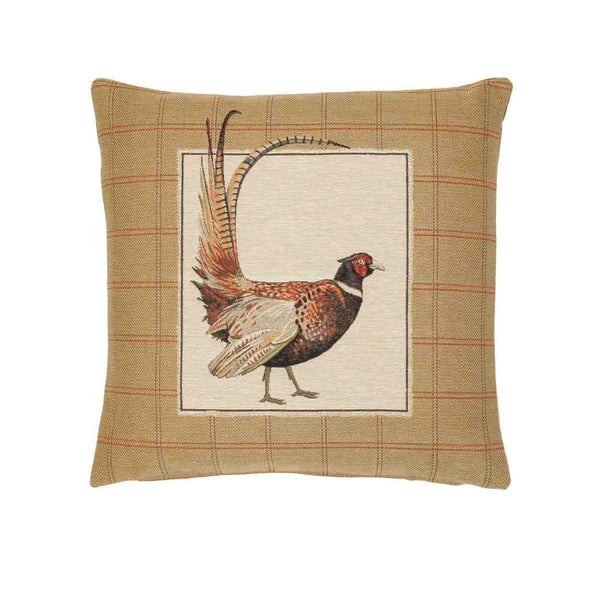 Fantail Pheasant Left Tapestry Cushion