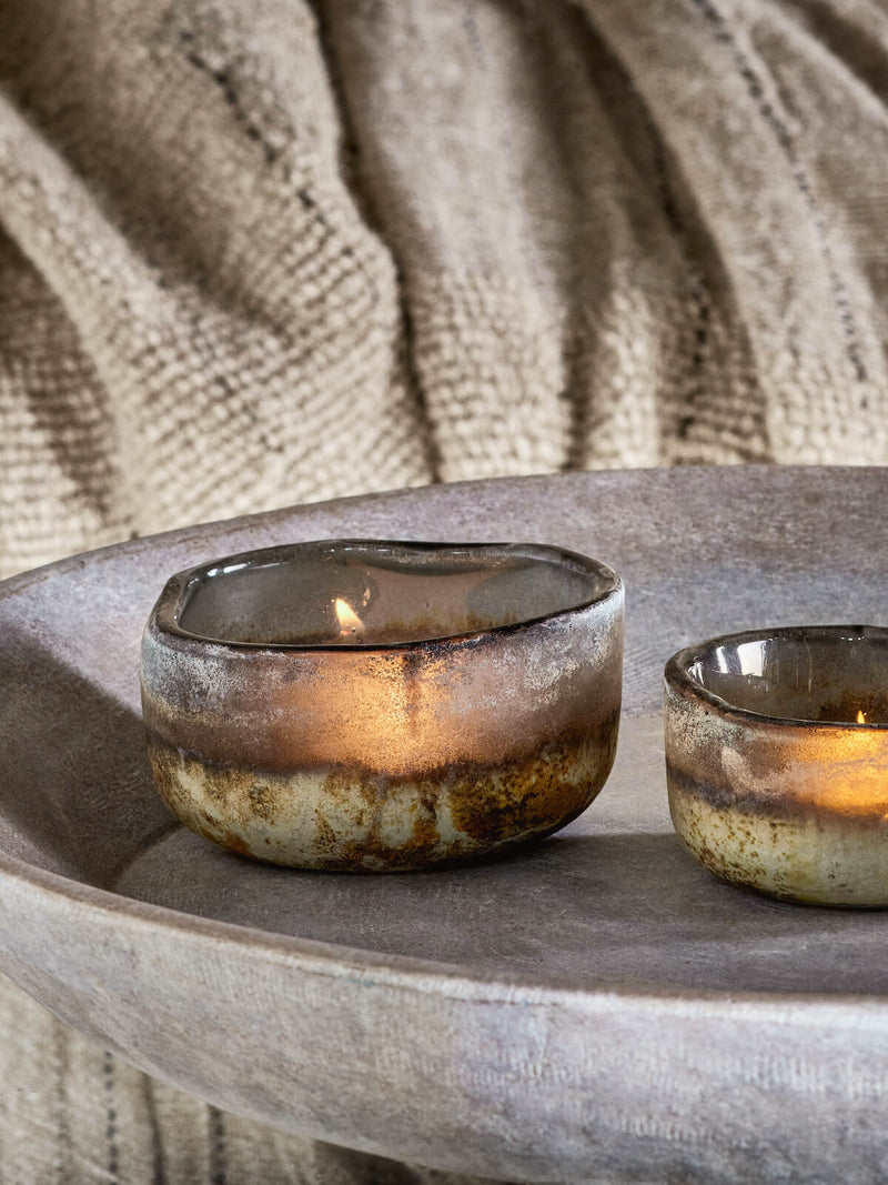 Vena Glass Tealight S/2 | Seconds