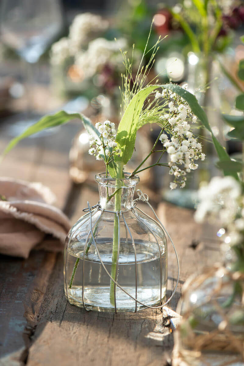 Melia Recycled Glass Bud Vase