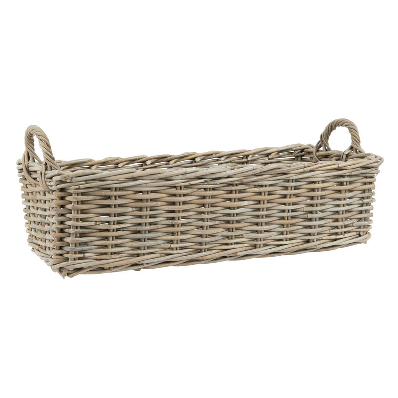 Crofter Natural Wicker Oblong Basket Large