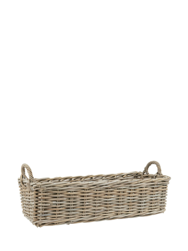 Crofter Natural Wicker Oblong Basket Large