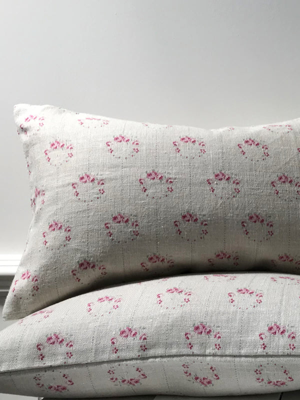 Peony & Sage ‘Rose Wreath’ Cushion