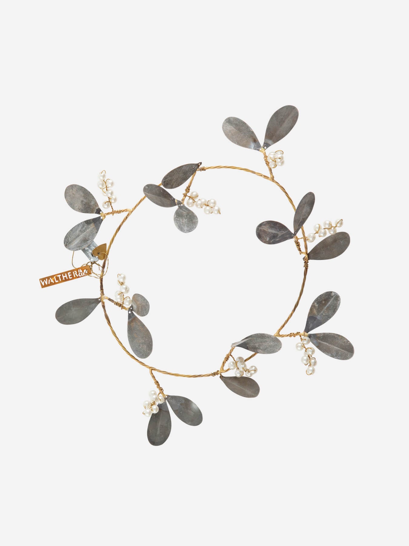 Walther & co brass & zinc mistletoe wreath main image 1