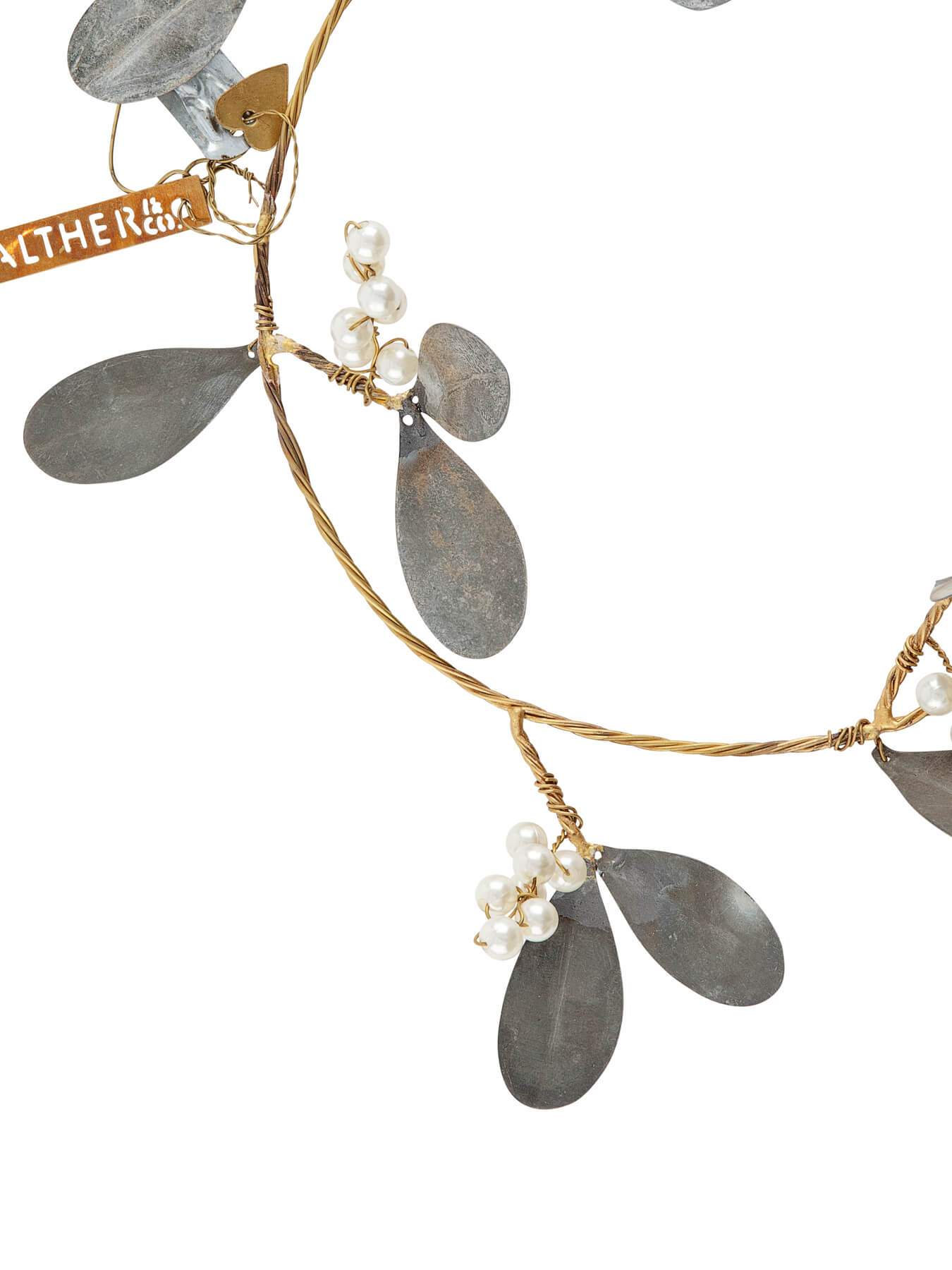 Walther & co brass & zinc mistletoe wreath
