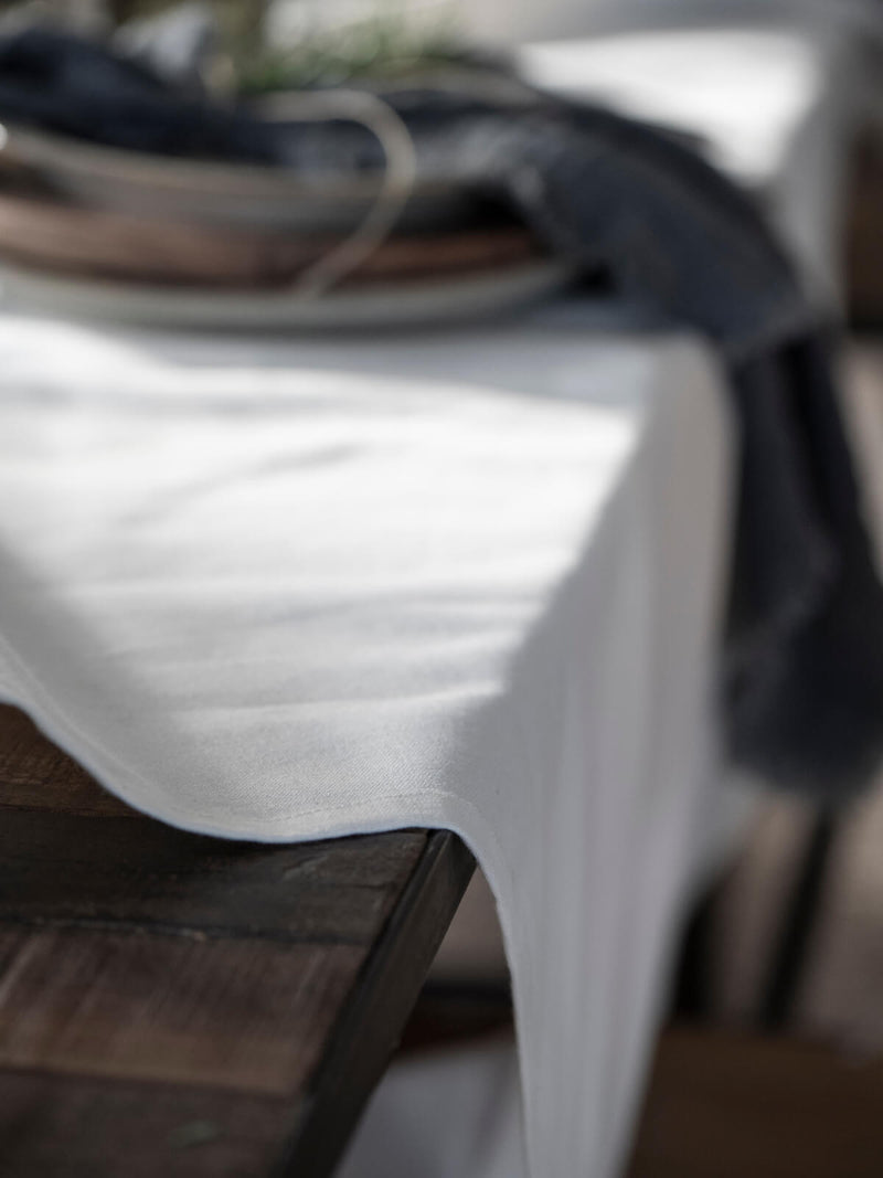 Ada Cotton Tablecloth | Old Cream