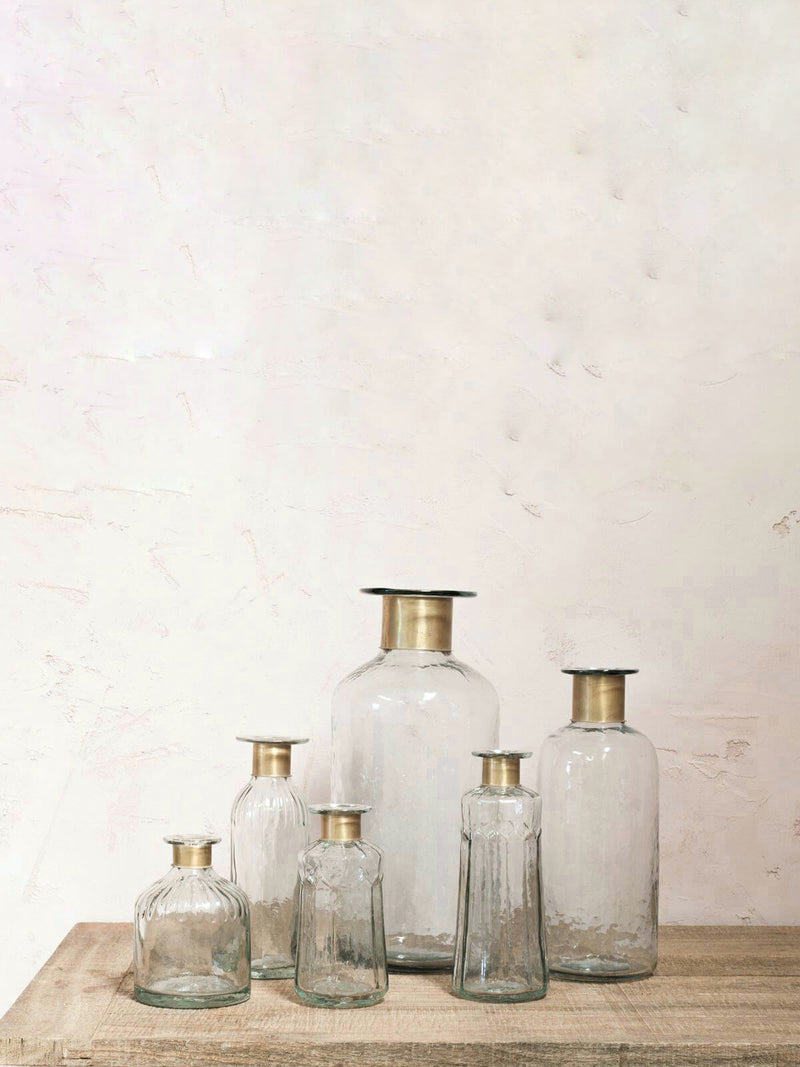 Ananya Hammered Glass Bottle