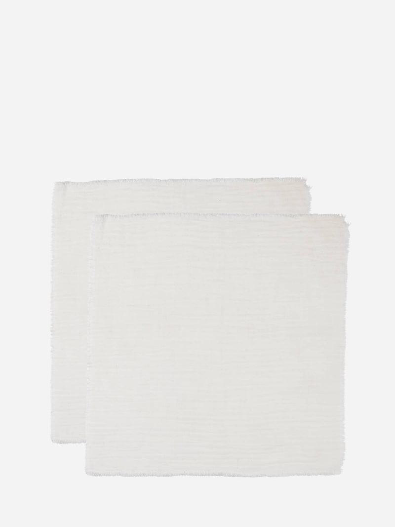 Elara Cotton Napkin Soft White S/2