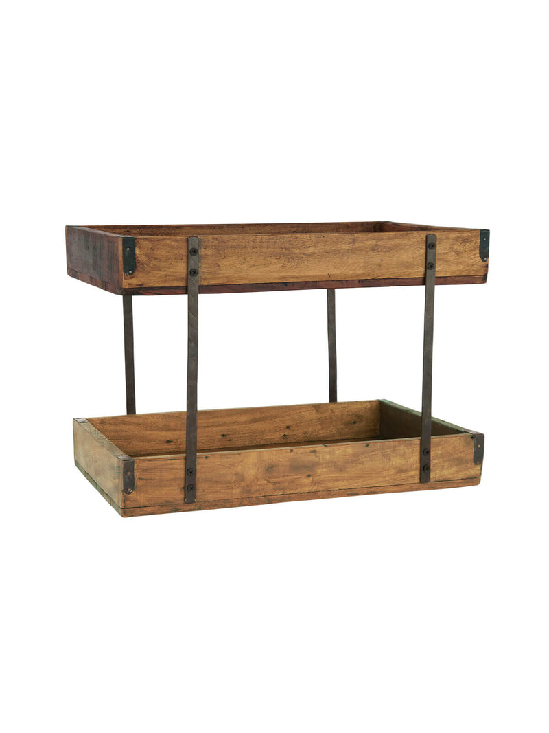 Wooden Tiered Tray
